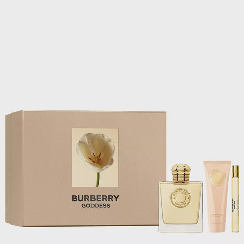 Burberry Goddess Set 3.4oz EDP & 2.5oz Body Lotion & .33oz EDP MIni