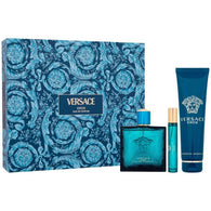 Versace Eros Men EDP Set 3.4oz EDP & .34oz EDP & 5oz Shower Gel