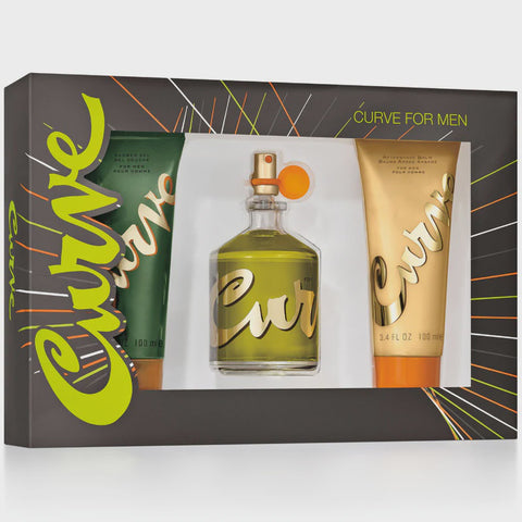 Curve Men Set 4.2oz EDT & 3.4oz ASB & 3.4oz SG