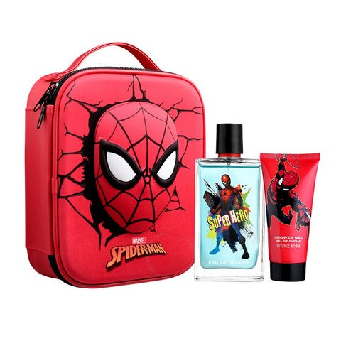 SPIDERMAN B 3.4oz EDT & 3.4oz Shower Gel & Bag