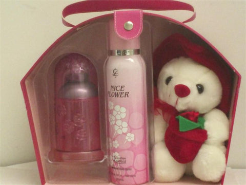 NICE FLOWER EDP 3.3 oz/5.0 oz deodorant/Teddy Bear For Women - Aura Fragrances